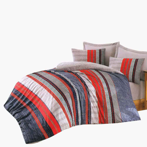 Picture of Family Bed Coverlet Set, Printed Cotton Touch 70% Cotton Single 2Pieces Size 160 x 240  model 121