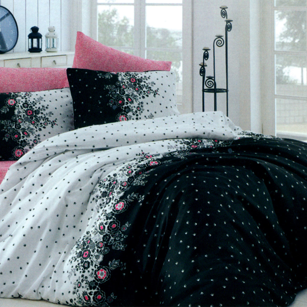 Picture of Family Bed Coverlet Set, Printed Cotton Touch 70% Cotton Single 2Pieces Size 160 x 240  model 129