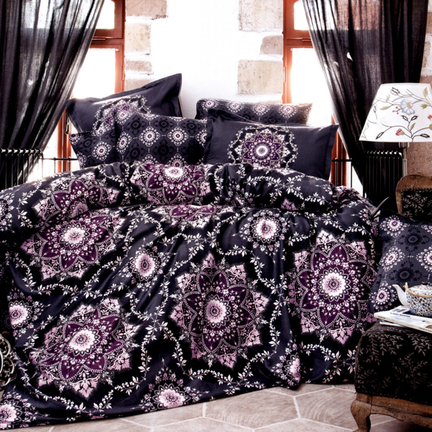 Picture of Family Bed Coverlet Set, Printed Cotton Touch 70% Cotton Single 2Pieces Size 160 x 240  model 134