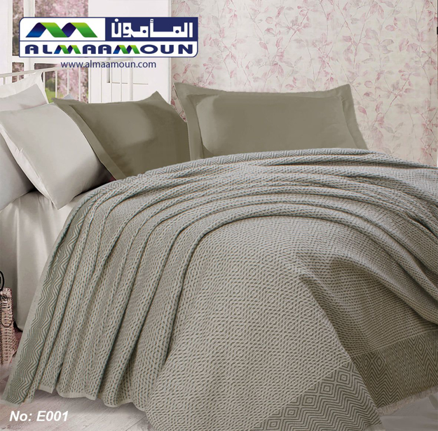 Picture of AL Maamoun Coverlet Jacquard  Shershoba  Fabric  Size 220x180 Model E001