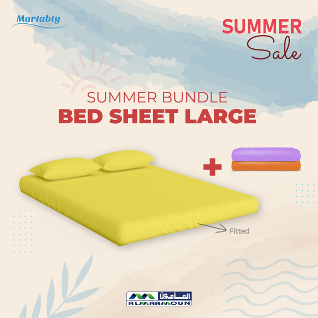 Picture of Summer Bundle Large Fitted Bed Sheet - Al Maamoun