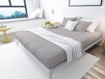 Picture of BedNHome Fitted bed sheet set- Light Gray 140 cm