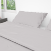 Picture of BedNHome Fitted bed sheet set- Light Gray 160 cm