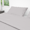 Picture of BedNHome Fitted bed sheet set- Light Gray 200 cm