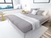 Picture of BedNHome Fitted bed sheet set- Light Gray 200 cm
