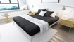 Picture of BedNHome Fitted bed sheet set- Black 100 cm