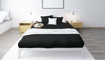 Picture of BedNHome Fitted bed sheet set- Black 140 cm