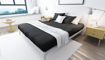 Picture of BedNHome Fitted bed sheet set- Black 140 cm