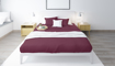 Picture of BedNHome Fitted bed sheet set- Maroon 120 cm