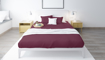 Picture of BedNHome Fitted bed sheet set- Maroon 200 cm