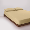 Picture of BedNHome Fitted bed sheet set- Tan 140 cm