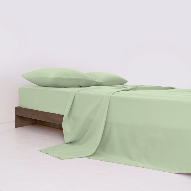 Picture of BedNHome Flat bed sheet set- Green Single