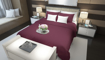 Picture of BedNHome Flat bed sheet set- Maroon Single