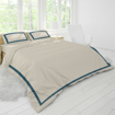 Picture of BedNHome Decorative Ivory duvet cover, Outer Border designSingle