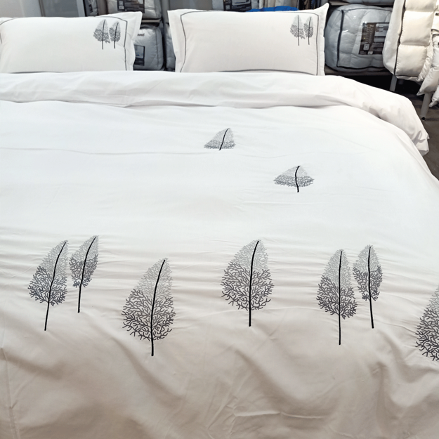 Picture of BedNHome Trees Embroidered Duvet Cover Set Single