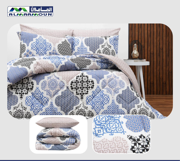 Picture of Al Maamoun Quilt  Set 3 Pieces 65% Cotton Size 240x240 model 751